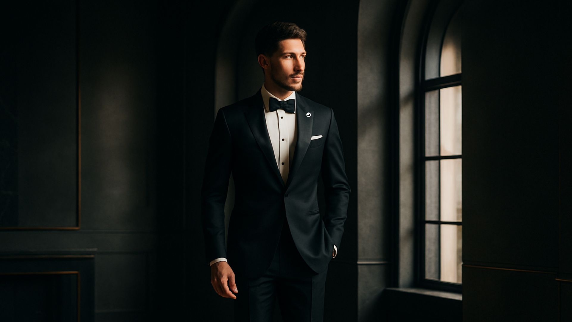 Detalle de traje de novio a la medida