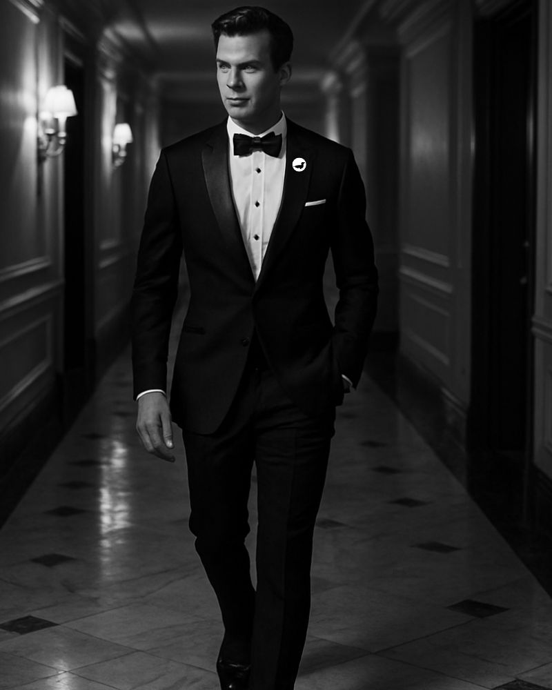 Traje de novio clásico